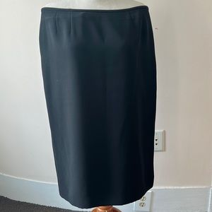 Fully lined black pencil skirt